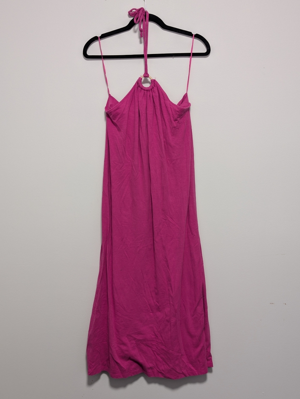 Old Navy Hot Pink Halter Top with Ring Detail